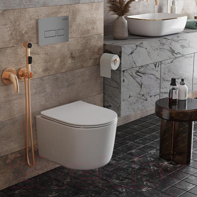 Унитаз подвесной с инсталляцией Roxen StounFix Dual Fresh 943570