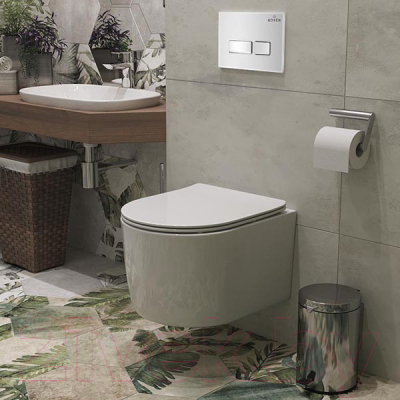 Унитаз подвесной с инсталляцией Roxen StounFix Dual Fresh 964407