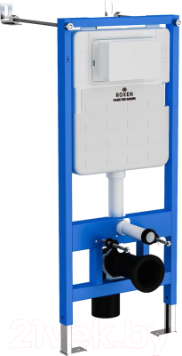 Унитаз подвесной с инсталляцией Roxen StounFix Slim 902672