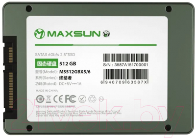 SSD диск Maxsun MS512GBX5/6