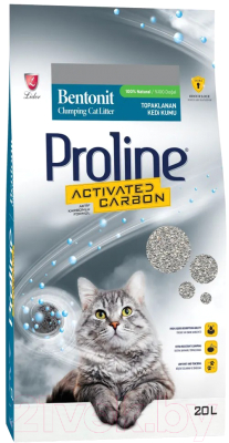 Наполнитель для туалета PROLINE Activated Carbon с активированным углем - фото