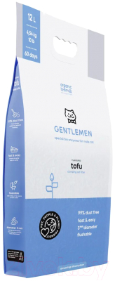 Наполнитель для туалета Organic Team Tofu Gentlemen комкующийся для джентльменов