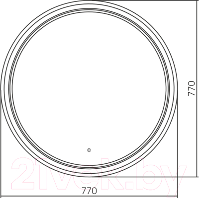 Зеркало Silver Mirrors Lima S D77 / LED-00002886