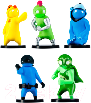 Набор фигурок коллекционных Gang Beasts Зеленый герой рестлер / GB2040-B - фото