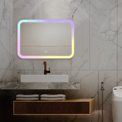 Зеркало Silver Mirrors Давид RGB 80x55 / LED-00002890