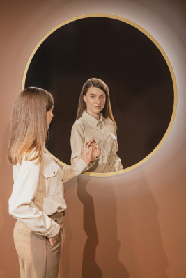 Зеркало Silver Mirrors Monaco Gold D100 / LED-00002767