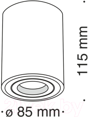 Точечный светильник Maytoni Alfa C016CL-01B