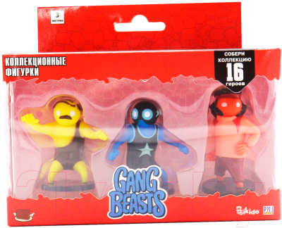 Набор фигурок коллекционных Gang Beasts Желтый герой с усами / GB2021-B - фото