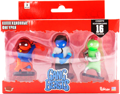 Набор фигурок коллекционных Gang Beasts Синий герой в рубашке / GB2021-A - фото
