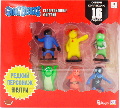 Набор фигурок коллекционных Gang Beasts Красный герой рестлер / GB2070-A - фото