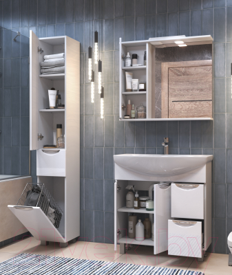 Шкаф с зеркалом для ванной Vigo Callao 800 L