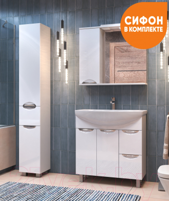 Шкаф с зеркалом для ванной Vigo Callao 800 L