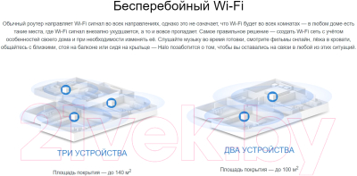 Комплект беспроводных маршрутизаторов Mercusys Halo H30