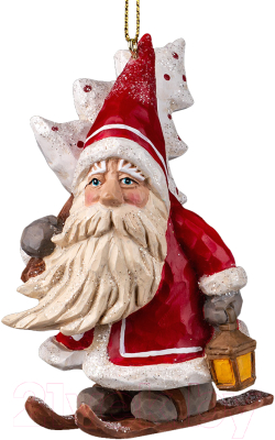 Елочная игрушка Erich Krause Decor. Санта в снегоступах / 59384 - фото