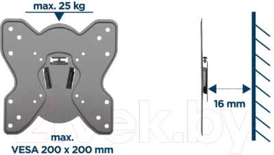 Кронштейн для телевизора Gembird WM-42F-03