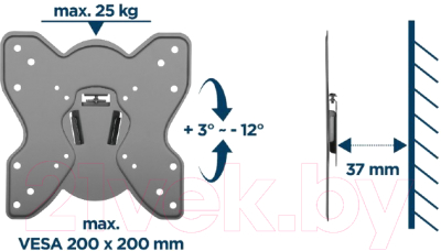 Кронштейн для телевизора Gembird WM-42T-03
