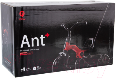 Трехколесный велосипед с ручкой QPlay LH510B