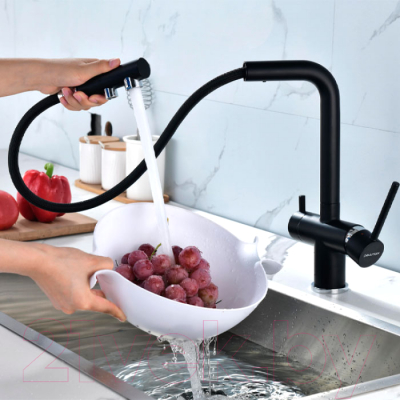 Смеситель Paulmark Serpentine Se213222-401 (антрацит)