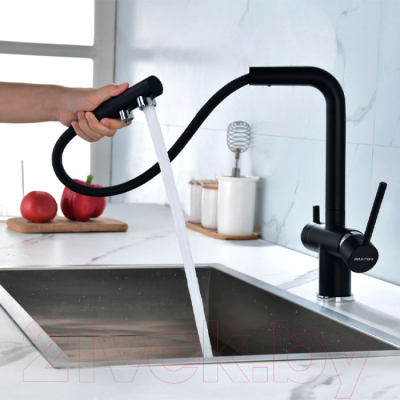 Смеситель Paulmark Serpentine Se213222-401 (антрацит)