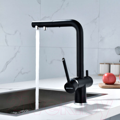 Смеситель Paulmark Serpentine Se213222-401 (антрацит)