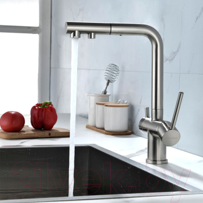 Смеситель Paulmark Serpentine Se213222-NI