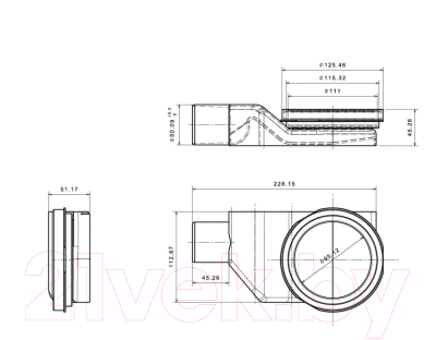 Трап для душа Bettoserb Frameless 650 / 13701320