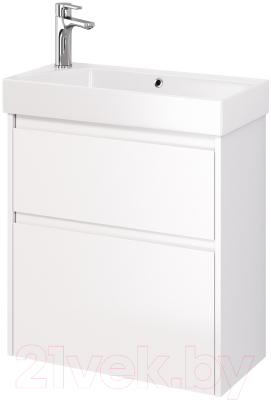 Тумба под умывальник Dreja Slim 65 / 99.0401 (белый глянец) - фото