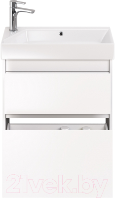 Тумба под умывальник Dreja Slim 65 / 99.0401 (белый глянец)
