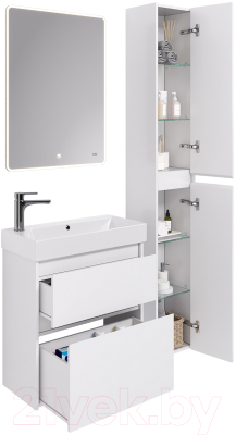 Тумба под умывальник Dreja Slim 65 / 99.0401 (белый глянец)