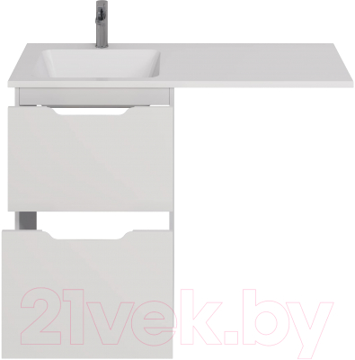 Тумба под умывальник Dreja Bona 60 / 99.0451 (белый глянец)