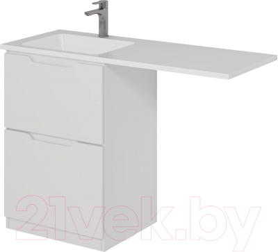 Тумба под умывальник Dreja Bona 60 / 99.0451 (белый глянец)