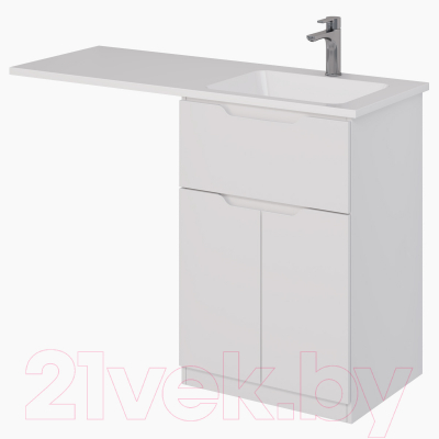 Тумба под умывальник Dreja Vega 60 / 99.0450 (белый глянец) - фото