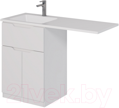 Тумба под умывальник Dreja Vega 60 / 99.0450 (белый глянец)