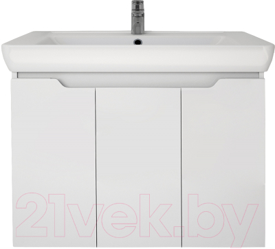 Тумба под умывальник Dreja Q Plus D 80 / 99.1006 (белый глянец)