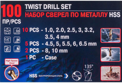 Набор сверл Forsage F-924U100