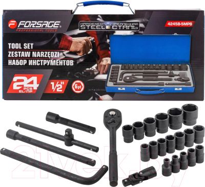 Универсальный набор инструментов Forsage F-4245B-5MPB - фото