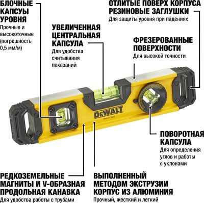 Уровень строительный DeWalt DWHT0-43003