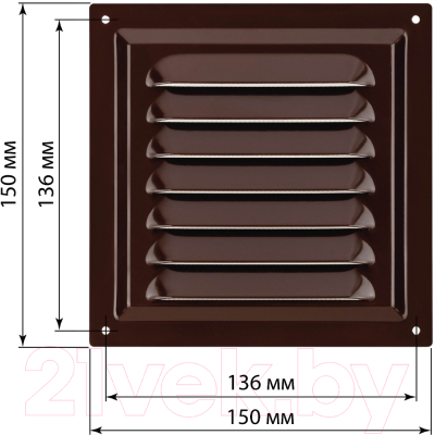 Решетка вентиляционная TDM SQ1807-0707