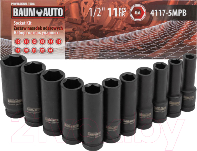 Набор головок слесарных BaumAuto BM-4117-5MPB - фото