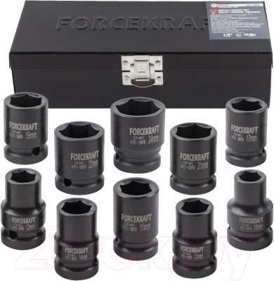 Набор головок слесарных ForceKraft FK-4101-5MPB - фото