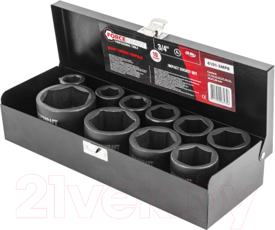 Набор головок слесарных ForceKraft FK-6101-5MPB