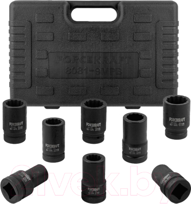 Набор головок слесарных ForceKraft FK-8081-9MPB - фото