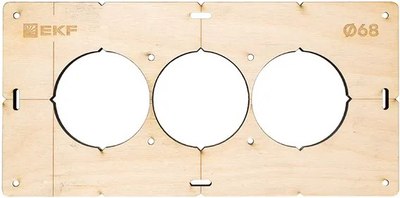 Шаблон разметочный EKF Для подрозетников / sh-d68-3 - фото