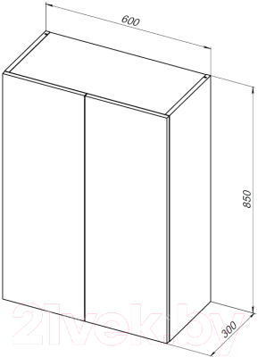 Шкаф для ванной Aquanet Вега 60 / 329128