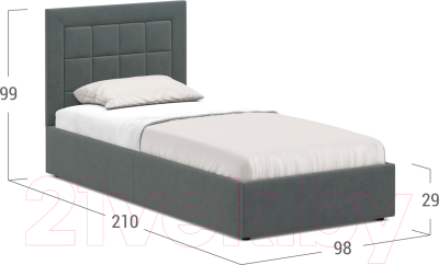 Односпальная кровать Moon Trade 1251 / MF004975