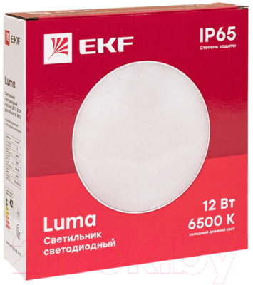 Светильник ЖКХ EKF PROxima BKL-2009-R-12-6500