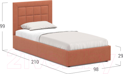 Односпальная кровать Moon Trade 1251 / MF005006