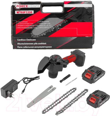 Пила цепная аккумуляторная ForceKraft FK-WT02F1230