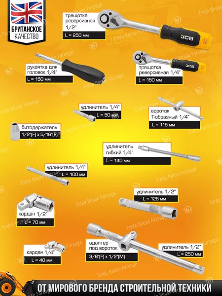 Универсальный набор инструментов JCB 4941-5(56914)