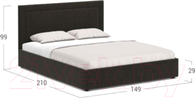 Полуторная кровать Moon Trade 1258 / MF005572